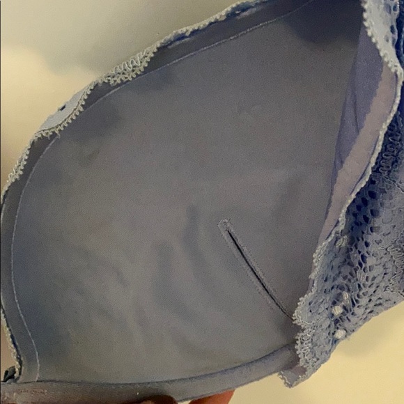 Aerie | Blue Satin Push-up Bra - Picture 7 of 7